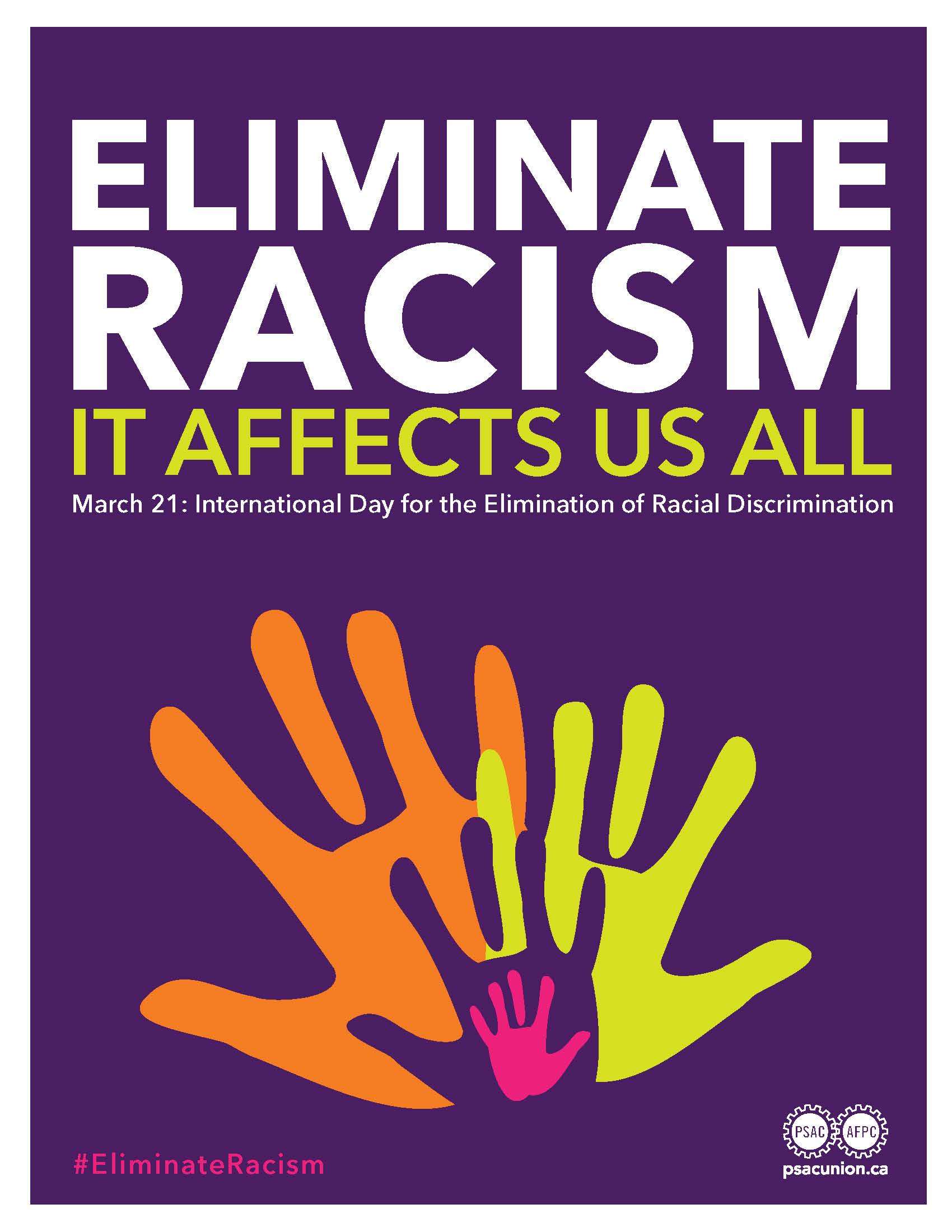 March 21st, International Day for the Elimination of Racial