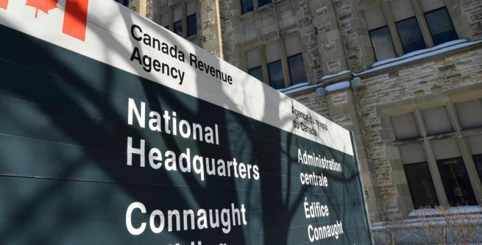 Canada Revenue Agency sign