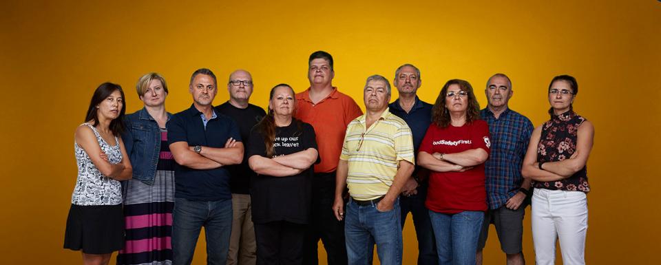 From left to right: Terri Lee, Eryn Butterfield, Hassan Husseini, Richard Hilson, Marlene O'Neil, Randy Olynyk, Rick Cormier, Jacques Rouseau, Karen Zoller, Bob Kingston, Ashley Bickerton.