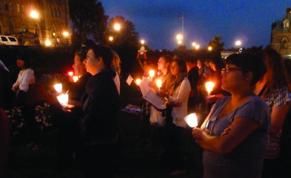 Sisters in spirit vigil