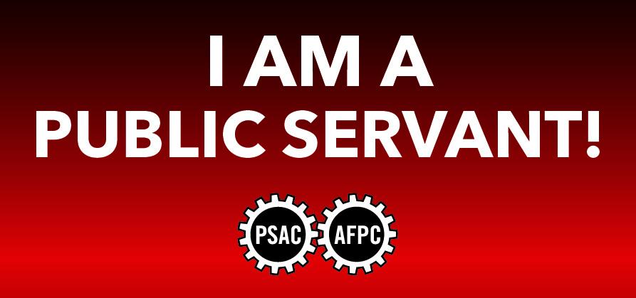I am a public servant sticker