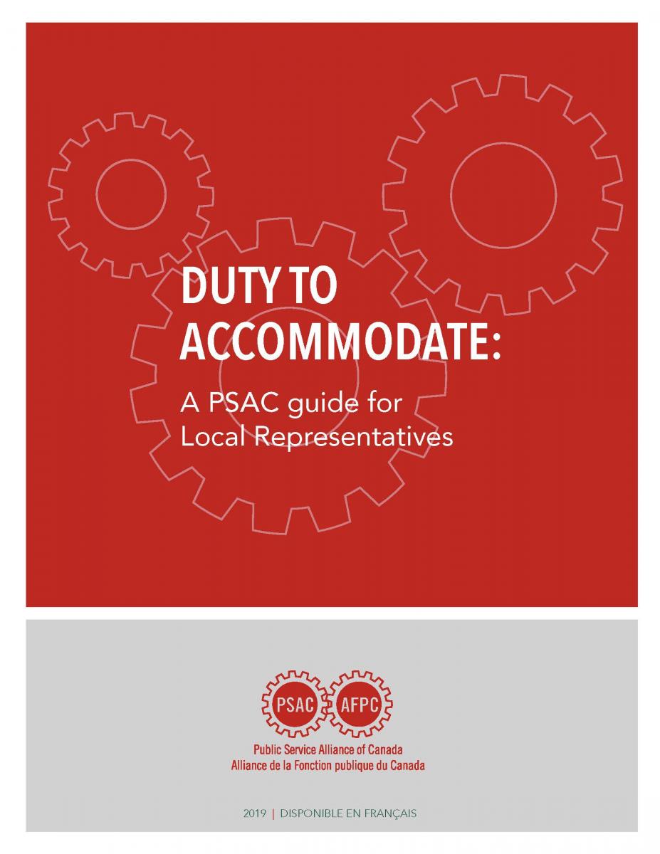 Duty to accommodate: A PSAC guide for local representatives