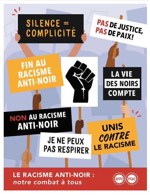 Anti-Black racism Poster Anti-Black racism Poster