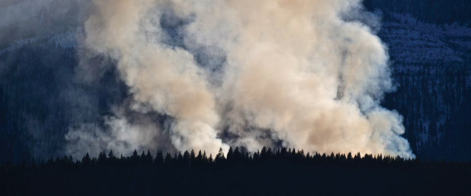 A photo of wildfires