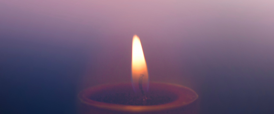 Trans Day of Remembrance candle