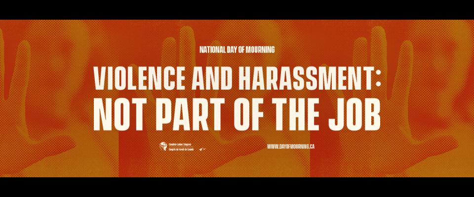 Banner: Violence and harassment: not part of the job