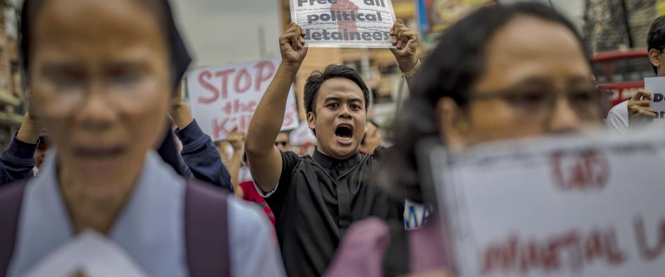 Protest against Duterte
