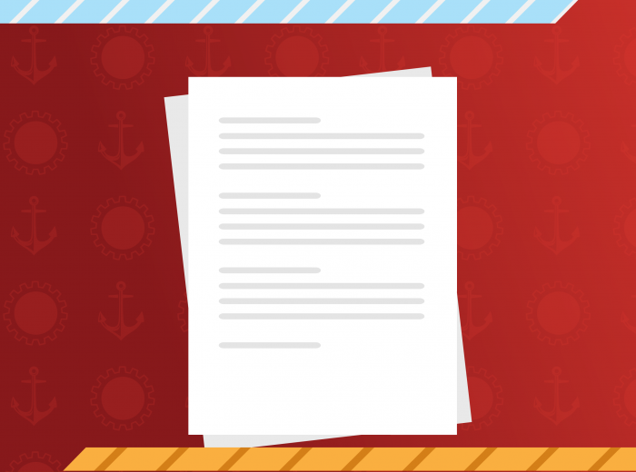 cartoon image of document