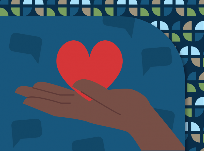 Heart in a hand