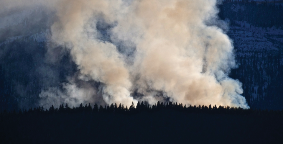 A photo of wildfires