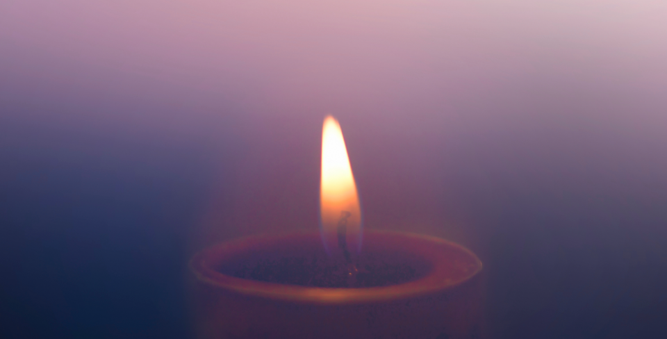 Trans Day of Remembrance candle