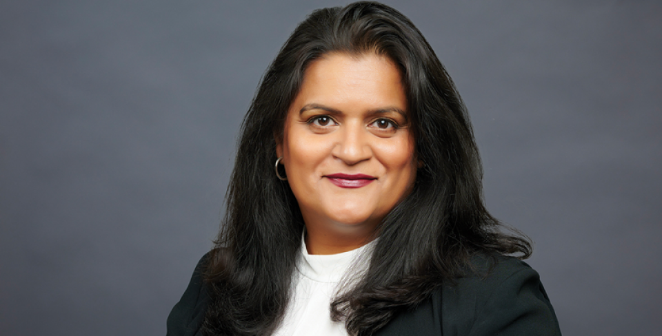 Woman smiling